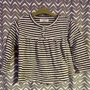 1 + in the family | Striped button top, size 12m